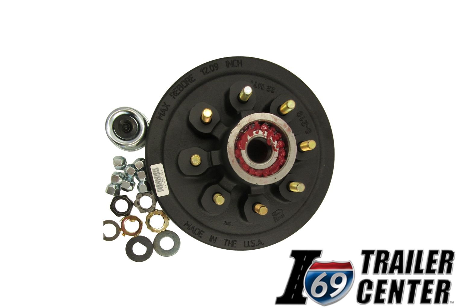 7K Hub & Drum Kit, Studded 9/16"