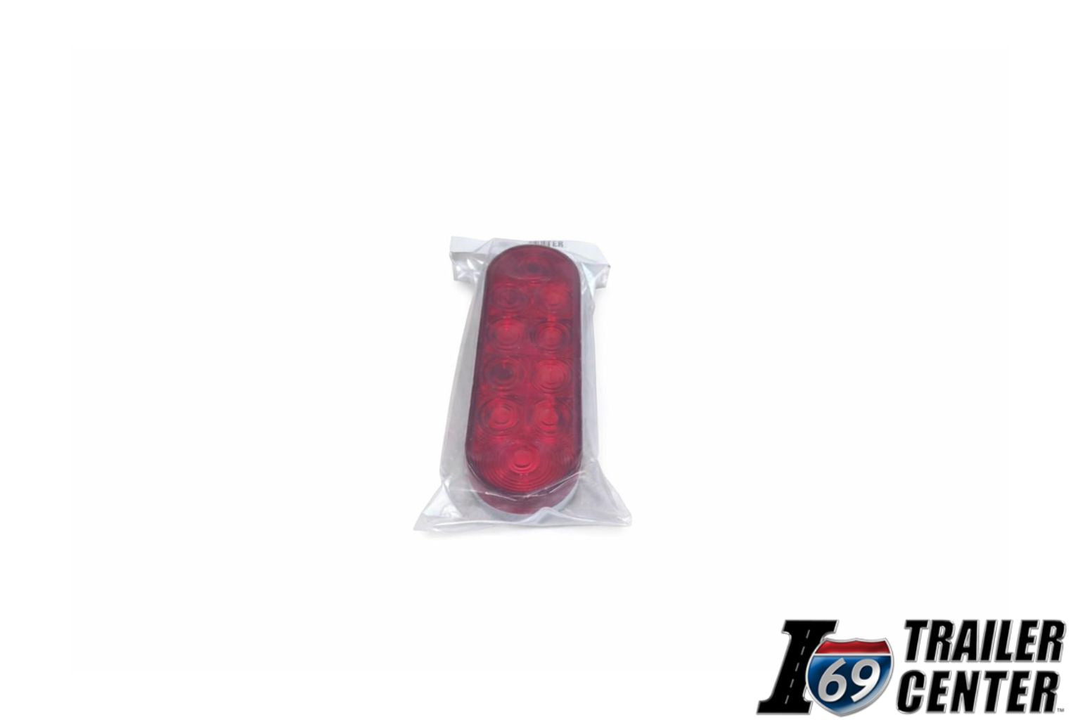 6 Inch Red Oval Trailer Light