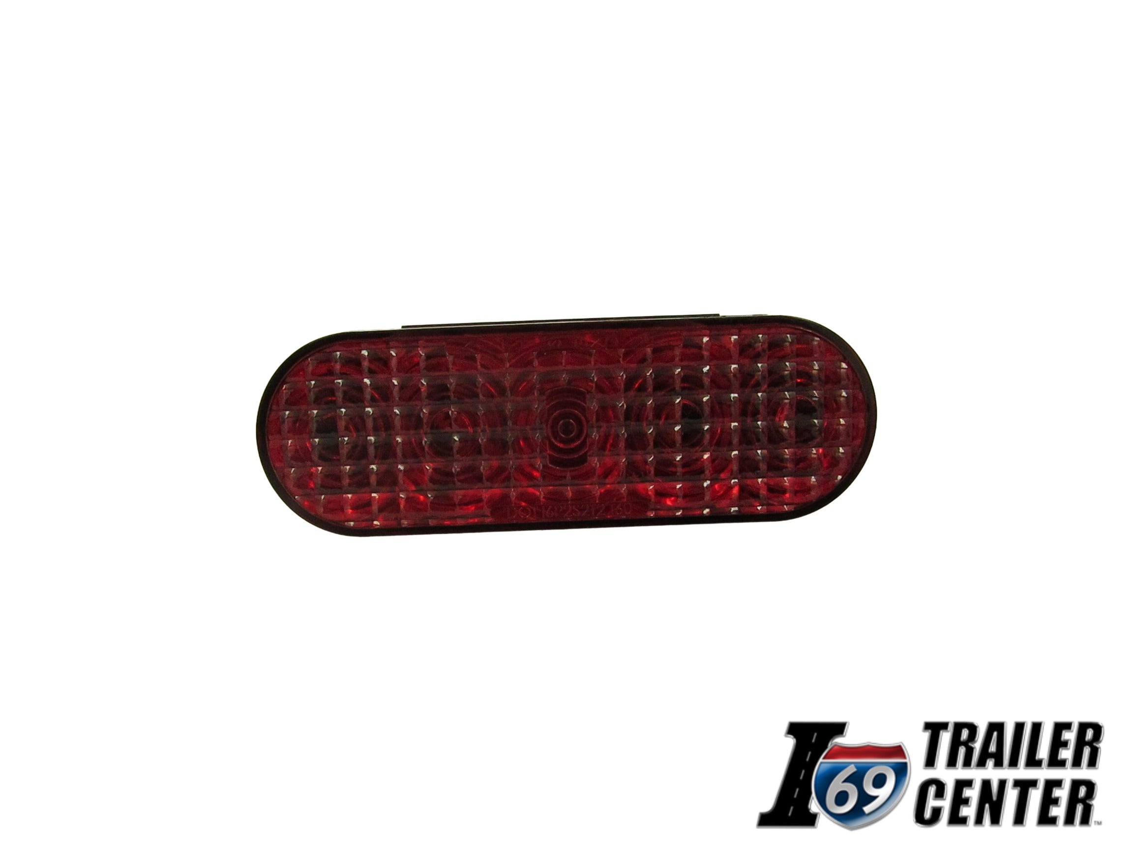 6" LED  Oval Light, Red