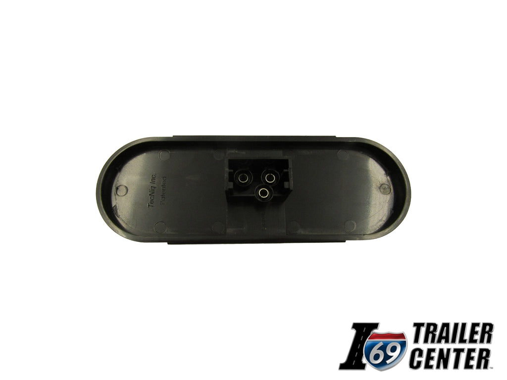 6" LED  Oval Light, Red