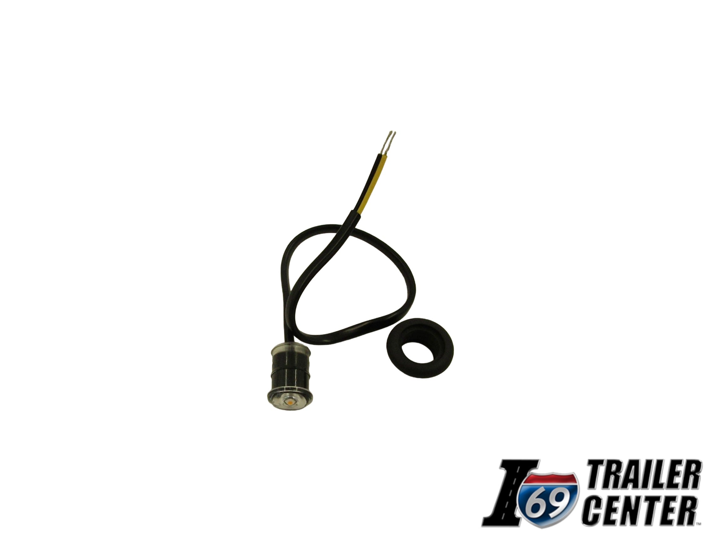 3/4" Side Marker Light, Amber / Clear